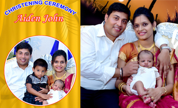 Aiden Jhon Christening 