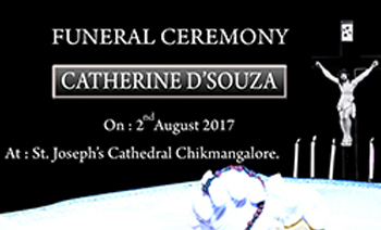 Catherine Dsouza Funeral Ceremony